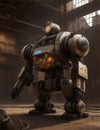 mechtorian rusty retrobot Royalty Free Stock Photo