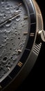 Hyperrealistic Lunar Moon Phase Omega Watch By Klaus Wittmann Royalty Free Stock Photo