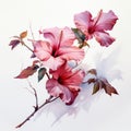 Hyperrealistic Painting Of Hibiscus By Larry