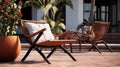 Hyperrealistic Patio Furniture Design With Weaving Leather Elements