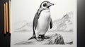 Hyperrealistic Penguin Pencil Drawing By Peter Elaine