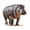 Hyperrealistic Precision: Professional Photo Of A Hippopotamus In Full Body Movement