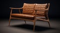 Hyperrealistic Settee Design With Weaving Leather Elements