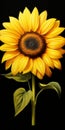 Hyperrealistic Sunflower Illustration With Meticulous Detail Royalty Free Stock Photo