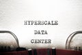 Hyperscale data center concept Royalty Free Stock Photo