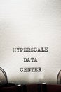 Hyperscale data center concept Royalty Free Stock Photo