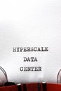 Hyperscale data center concept Royalty Free Stock Photo