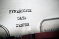 Hyperscale data center concept Royalty Free Stock Photo