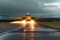 hypersonic aircraft launching from a military base runway