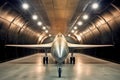 hypersonic aircraft in a wind tunnel test