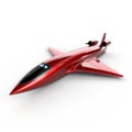 Hypersonic plane isolated on white created with Generative AI. Fast jet with turbines.