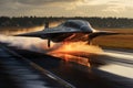 hypersonic transport concept taking off from runway