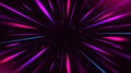 Hyperspace background. Vibrant star warp, hyper jump or light speed concept. Fast speed through space, radial lines