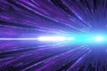 hyperspace background with warp tunnel effect