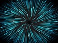 Hyperspace motion background for futuristic technology.