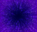 Hyperspace warp hyper speed. Warp jump portal effect. Galaxy explosion movement Royalty Free Stock Photo