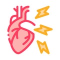 Hypertension illness icon vector outline illustration