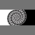 Hypnosis black and white spiral