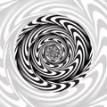 Hypnosis black and white spiral transparent