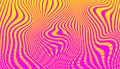 Hypnosis halftone gradient yellow and pink psychedelic art . Graphic syntwave texture background Royalty Free Stock Photo