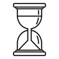 Hypnosis hourglass icon, outline style Royalty Free Stock Photo