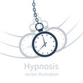 Hypnosis icon concept black silhouette