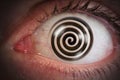 Hypnosis Swirl Eyeball Royalty Free Stock Photo