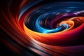 Hypnotic abstract space canvas depicting Star Trek\'s light-speed odyssey Royalty Free Stock Photo
