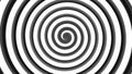 Hypnotic background spiral swirl monochrome flow