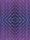 Hypnotic background with symmetrical pattern of rectangular shapes. 3d rendering digital illustration Royalty Free Stock Photo