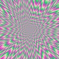 Hypnotic colorful optical illusion