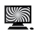 Hypnotic computer Royalty Free Stock Photo
