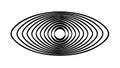 Hypnotic Concentric Oval Spiral Pattern Vector, vector design Generative AI Royalty Free Stock Photo