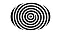 Hypnotic Concentric Spiral, Optical Illusion Graphic, vector design Generative AI Royalty Free Stock Photo