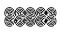 Hypnotic Concentric Spiral Swirl Pattern, vector design Generative AI Royalty Free Stock Photo