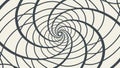 Hypnotic Geometric Spiral Swirl Pattern, vector design Generative AI Royalty Free Stock Photo