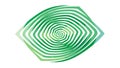 Hypnotic Green Abstract Spiral Vortex Geometric Design, vector design Generative AI Royalty Free Stock Photo