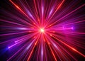 Hypnotic 4K RedPurple Space Spike Animation A Dynamic Visual Symphony of Light Energy and Geometric Patterns for Royalty Free Stock Photo