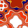 Hypnotic vibrational colorful graphics, abstract background Royalty Free Stock Photo