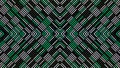 Hypnotic pattern with moving lines. Animation. Centralized pattern with changing lines. Square waves change lines of