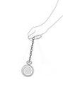 Hypnotic pocket watch. Stopwatch for hypnosis. Hanging pocketwatch with chain. Line graphic vector simple illustration hipnotize