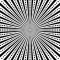 Black and White Radial Burst Pattern. Royalty Free Stock Photo