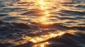 The hypnotic reflections of the sunset dancing on the oceans surface creating a mesmerizing view