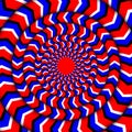 Hypnotic Of Rotation. Perpetual Rotation Illusion. Background With Bright Optical Illusions of Rotation. Optical Royalty Free Stock Photo