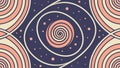 Hypnotic Spiral Geometric Pattern, Abstract Cosmic Design, vector design Generative AI Royalty Free Stock Photo