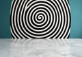 Hypnotic spiral pattern abstract background Royalty Free Stock Photo