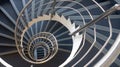 Hypnotic spiral stairs abstract Royalty Free Stock Photo