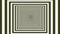 Hypnotic Tunnel Vision Abstract Geometric Square Pattern with Optical Illusion Effect Royalty Free Stock Photo