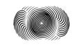 Hypnotic Vortex Spiral, Abstract Optical Motion, vector design Generative AI Royalty Free Stock Photo