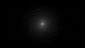 Hypnotic white spiral vortex on a dark black background with subtle light gradient Royalty Free Stock Photo